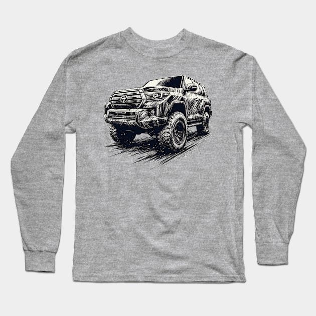 Toyota Land Cruiser Long Sleeve T-Shirt by Vehicles-Art